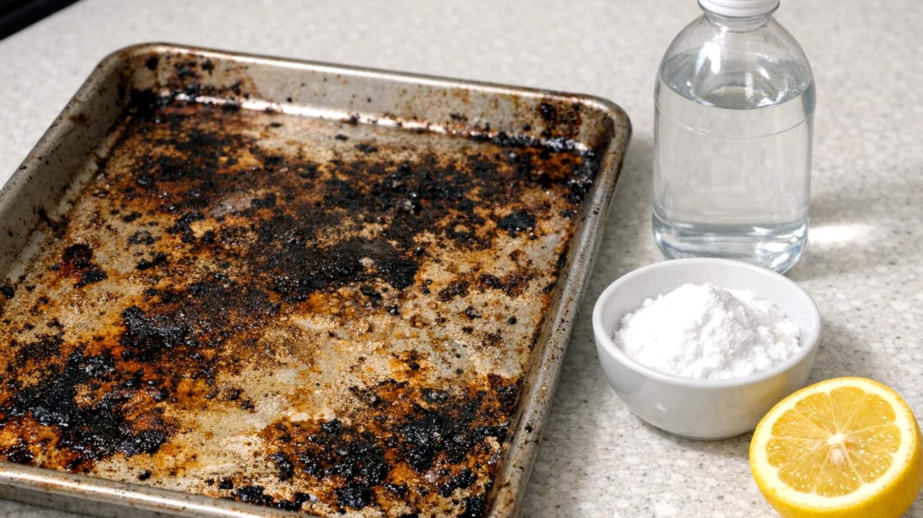 Come igienizzare correttamente una teglia da forno senza utilizzare prodotti chimici aggressivi, mantenendola pulita e sicura per la preparazione dei cibi"